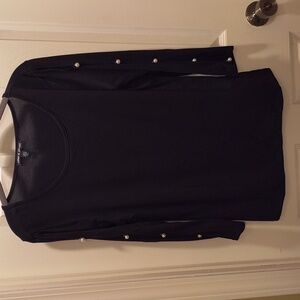 Cable and Gauge Pearl Detail Top